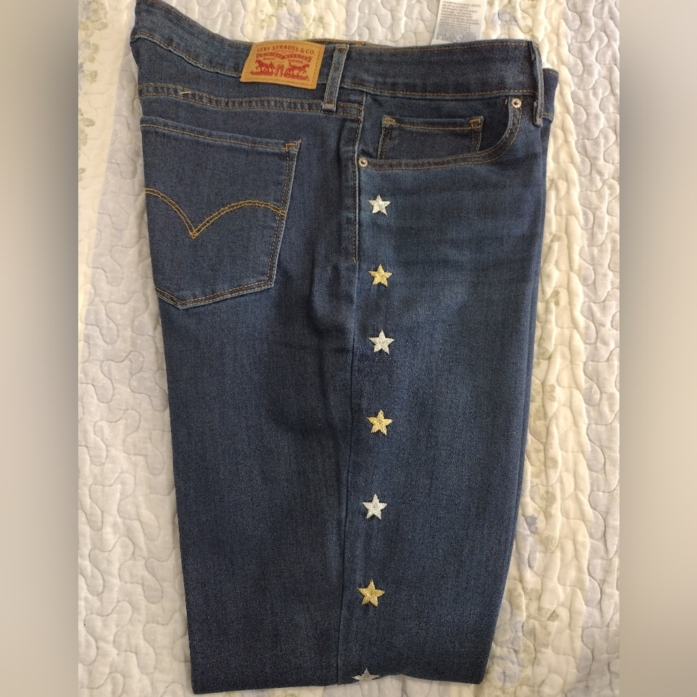 Levi's Blue Jeans with Star Accents